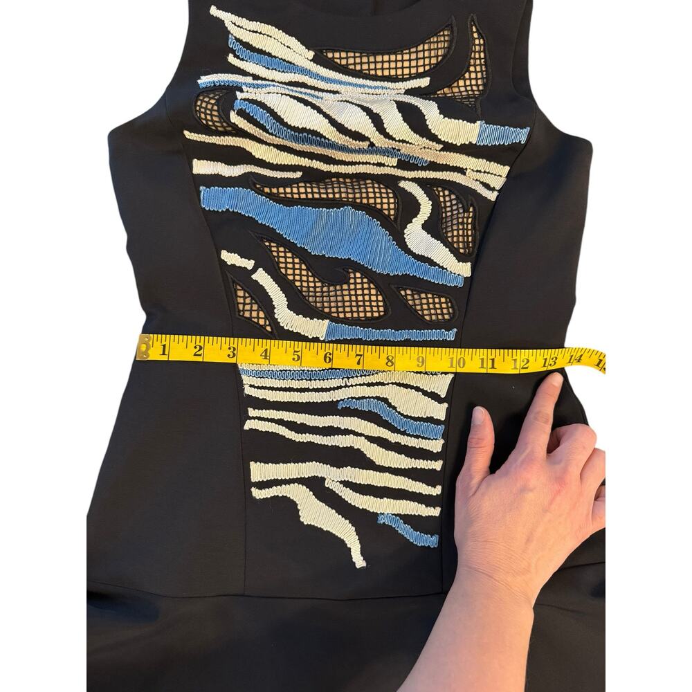 Tibi Baja Embroidered Cutout Dress- Size 4 - Picture 9 of 16